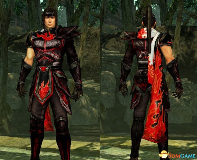 真三国无双7 with 猛将传 赵云红黑盔甲装MOD