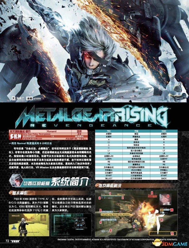 合金装备崛起：复仇 PC版 详细攻略电子书 精美大气