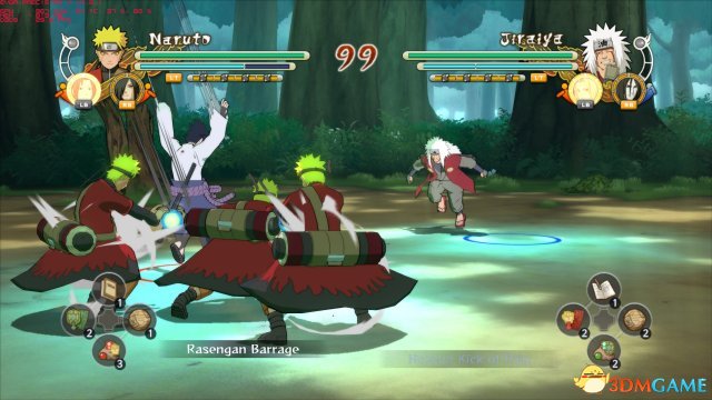 火影忍者：究极风暴3 PC版 单人对战出招详解