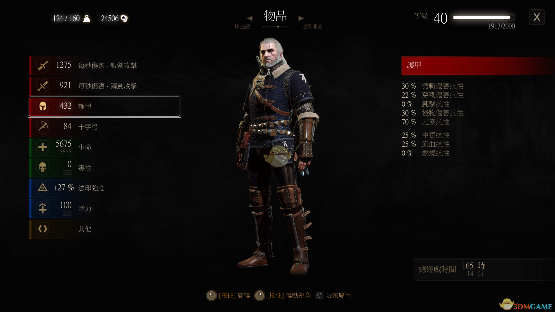 《巫师3：狂猎》极品猫套装属性一览