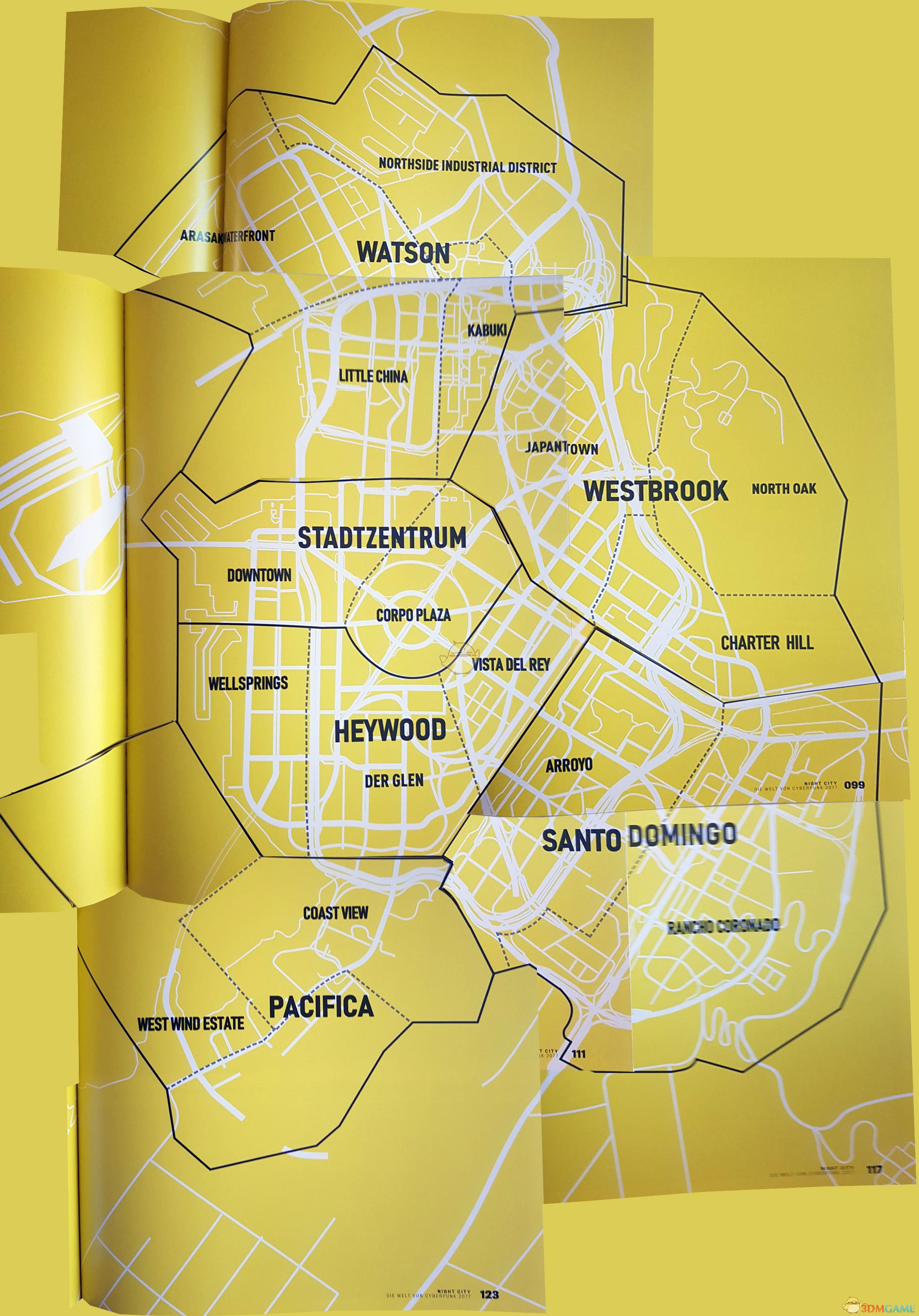 《赛博朋克2077》夜之城地图一览