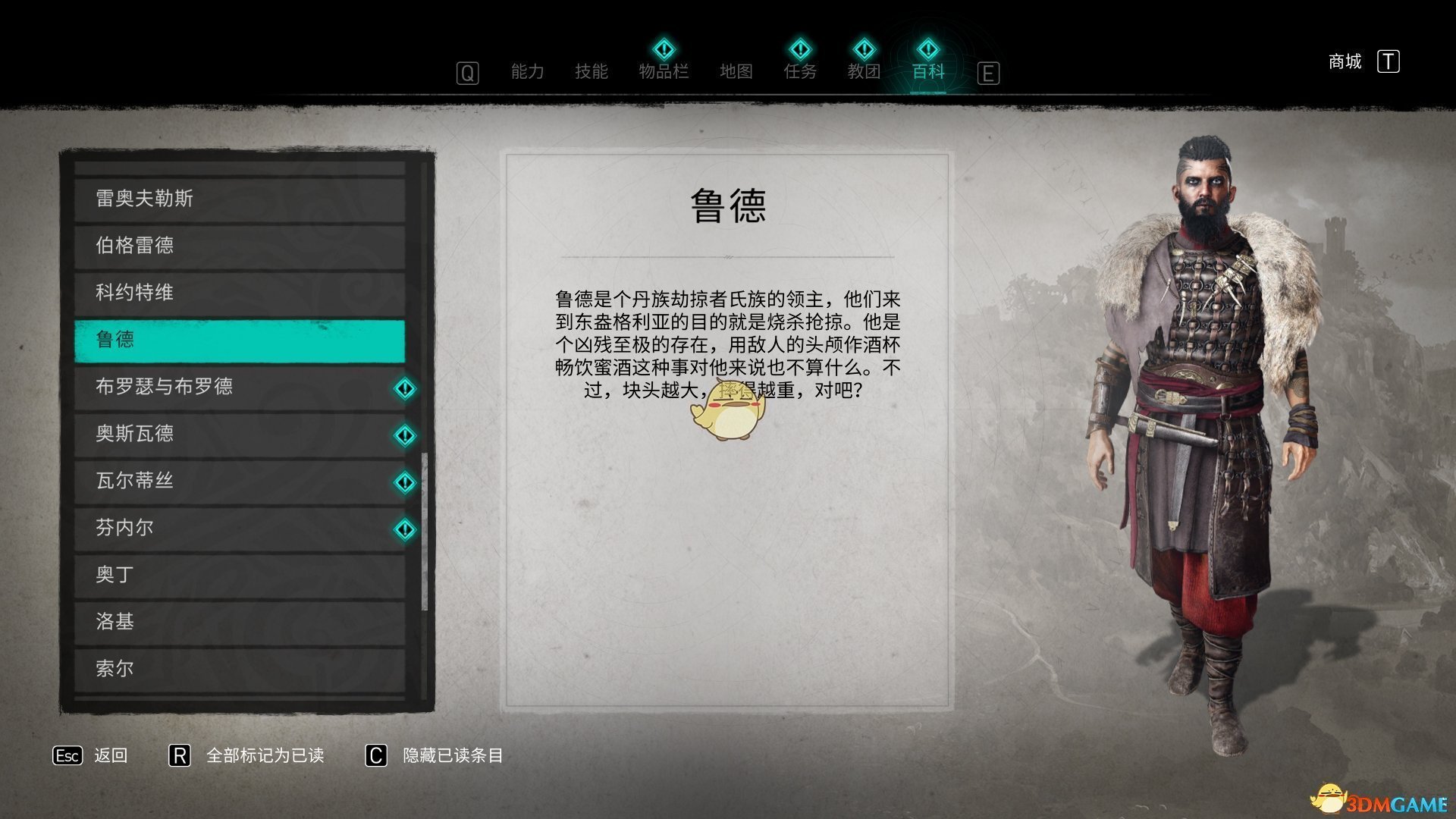 《刺客信条：英灵殿》鲁德人物背景介绍