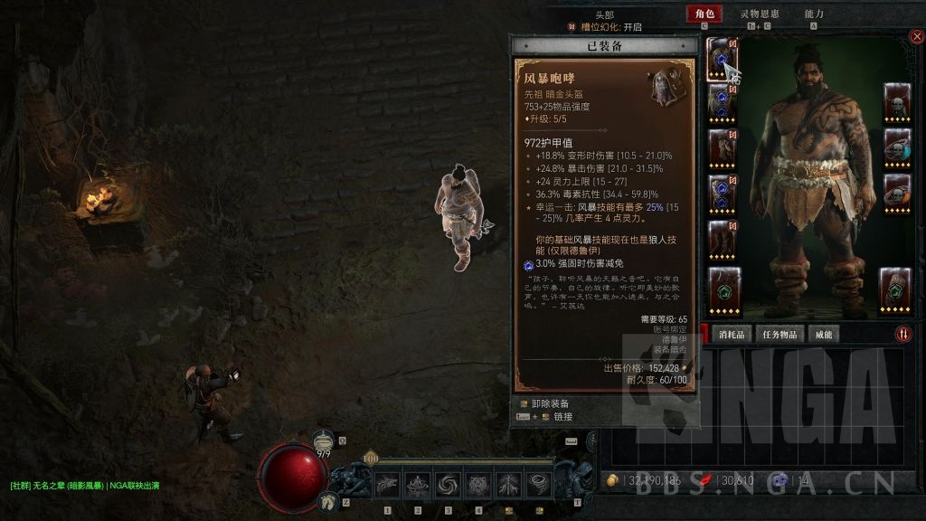 暗黑4玩德鲁伊风暴狼BD需要用什么装备威能