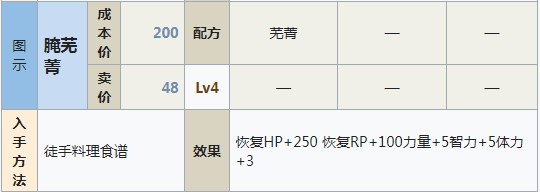 符文工房5腌芜菁怎么做