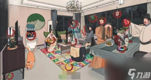 《汉字找茬王》李白轰趴记 找出12件娱乐物品通关心得