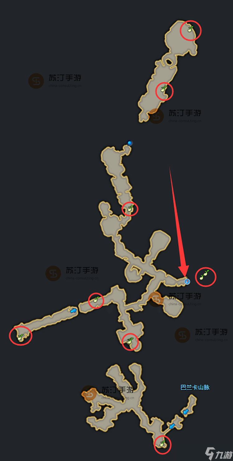 命运方舟艾伯利亚古遗迹摩可可种子地图