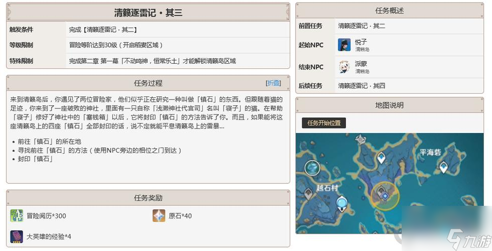 《原神》清籁逐雷记其四攻略（解锁四周任务，寻找神秘宝藏，挑战强力Boss）