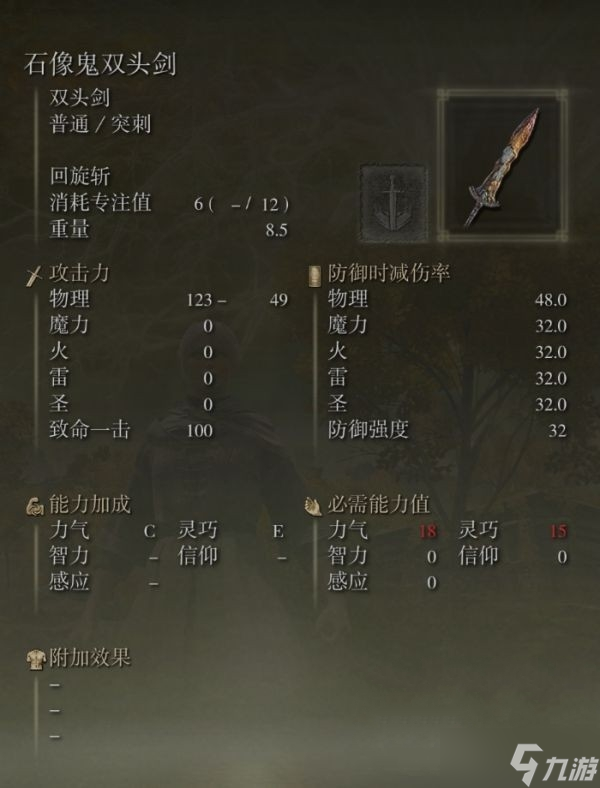 艾尔登法环石像鬼双头剑怎么获得
