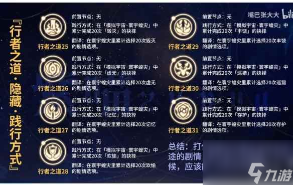 《崩坏星穹铁道》隐藏行者之道怎么完成 寰宇蝗灾隐藏行者之道触发条件