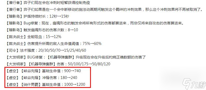 云顶之弈13.14版本正式服虚空削弱介绍