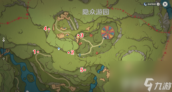 原神隐众游园绮光彩灯位置分布在哪里 隐众游园绮光彩灯位置大全